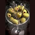 Stainless Steel Martini Picks with Olive Heads (Set of 6)